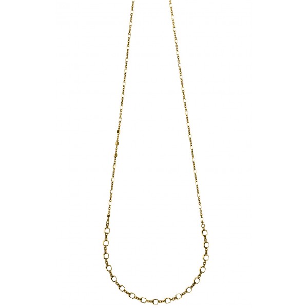 Necklace silver 925 yellow gold plated. Extension chain 40cm - 43cm.