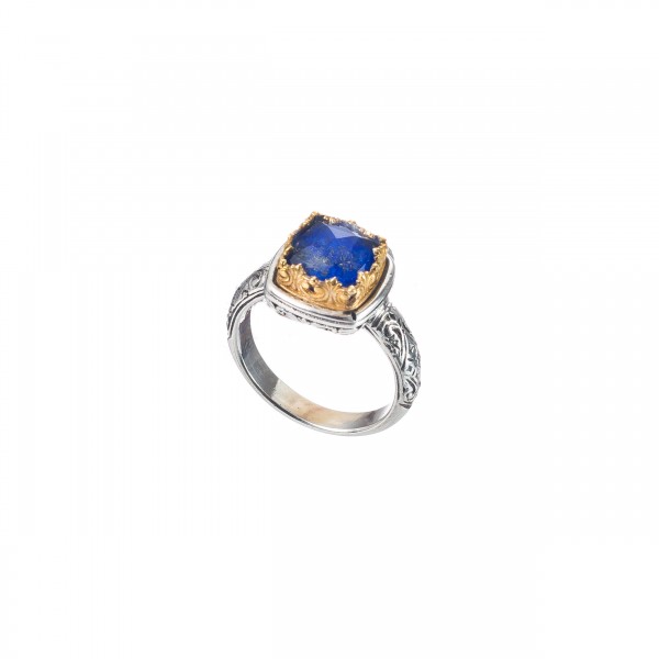 Iris ring in Sterling Silver with Gold Plated Parts GER-P20028