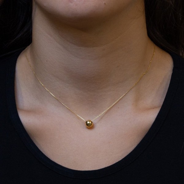 Necklace silver 925 yellow gold plated GRE-58284