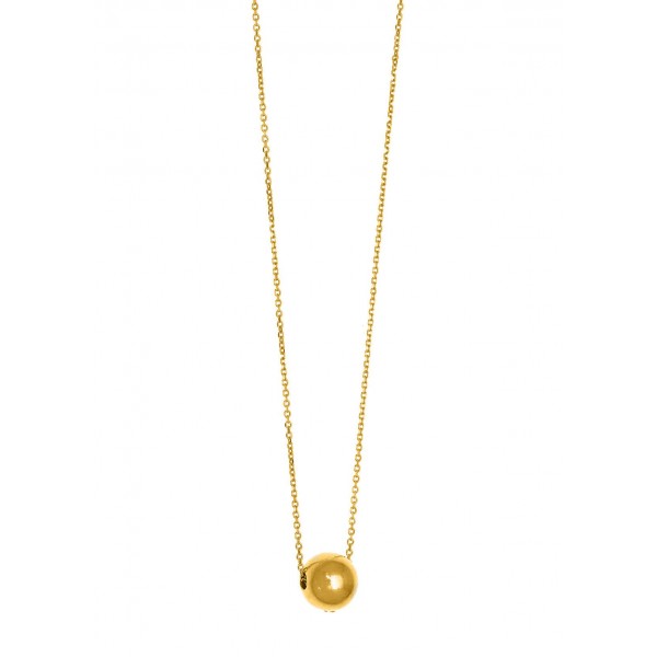 Necklace silver 925 yellow gold plated GRE-58284