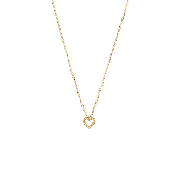 Handmade 14K Yellow Gold Pendant Zircon KRI-K19