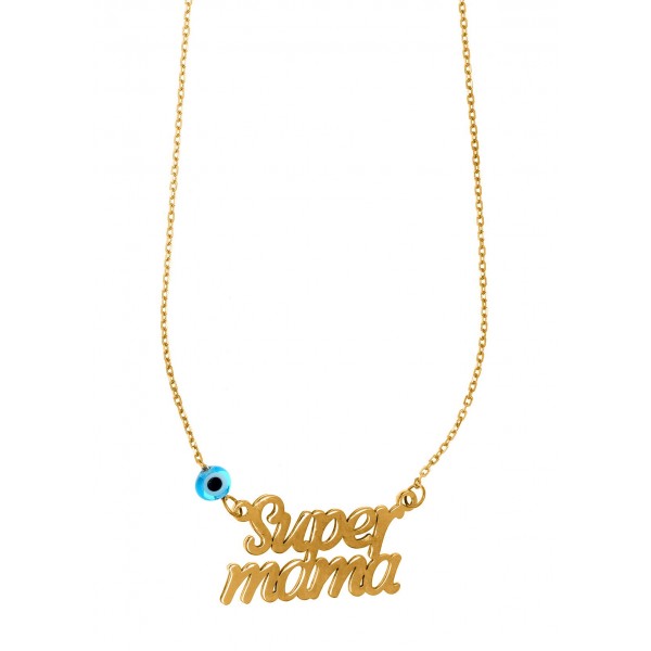 Mother necklace in silver 925 gold plated GRE-58792