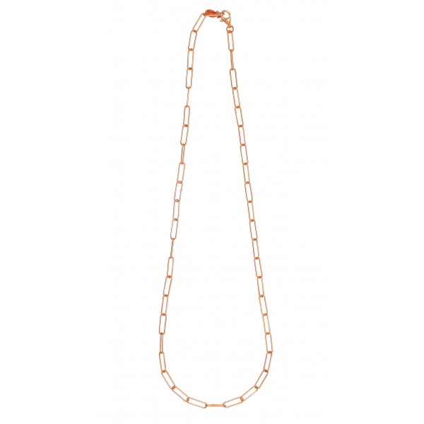 Necklace silver 925 rose gold plated GRE-58796