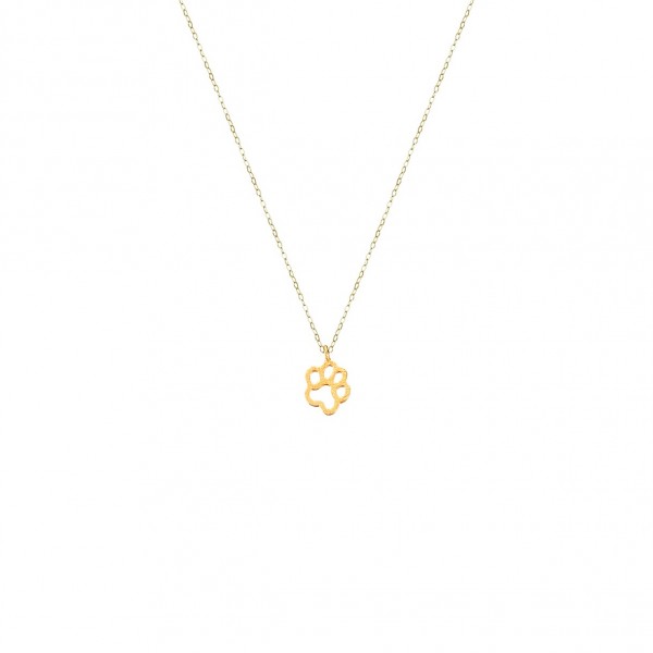 Handmade 14K Gold Pendant Paw KRI-P26