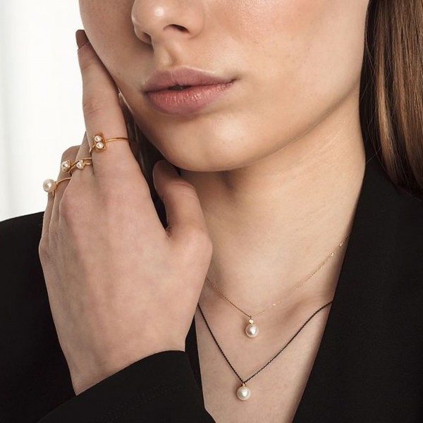 Handmade Pearl Ring Gold 14K KRI-D/W12