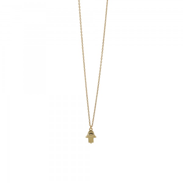 Necklace Hamsa gold plated silver 925 PS-8A-KD252-3